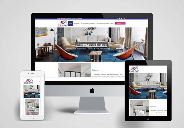 Création d'un site vitrine pour une société de rénovation des batiments